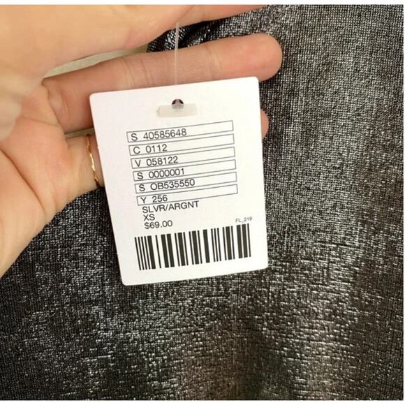 NWT Urban Outfitters Silence + Noise Metallic Cowl Open Back Blouse XS - Picture 5 of 7